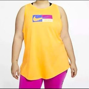 Nike Plus Size Dri Fit Dry Icon Clash Training Tank Top Shirt Women Size 2X | 3X